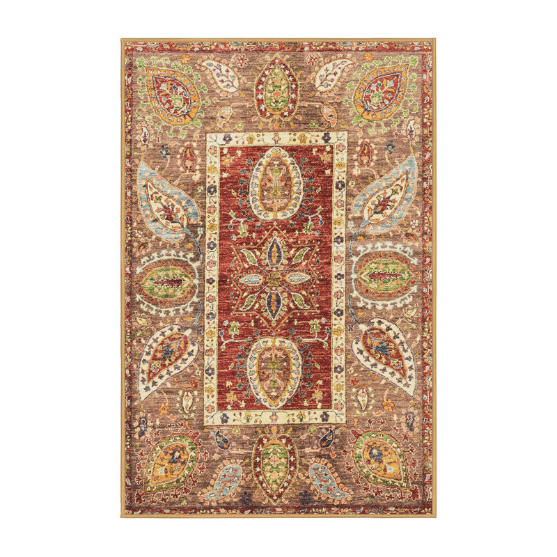 Abstract Indoor Rug, Rectangle 7' x 9'