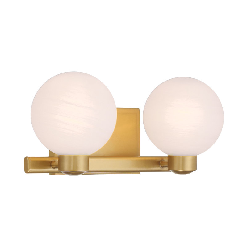 Mooncrest Vanity, 2 Lights, 7.25" H x 16" W x 7.25" D, 120 W