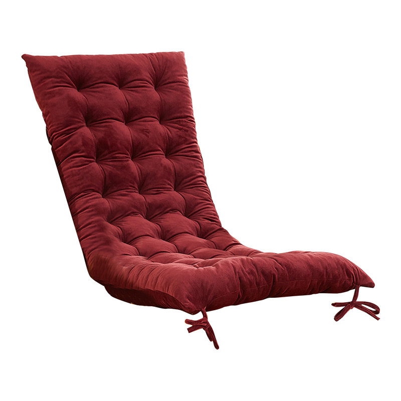 Seat Cushions For Home Use- Tufted Corduroy Floor Cushions For Living Room Tatami-47 Inch, Red