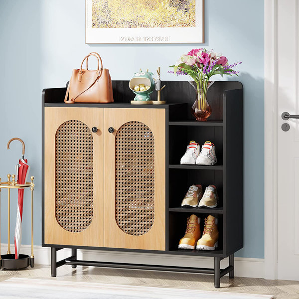 Bay Isle Home 18 Pair Shoe Storage Cabinet & Reviews