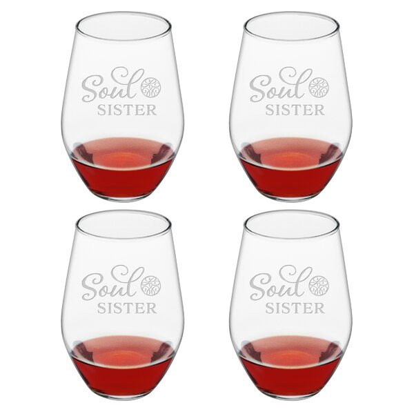 Susquehanna Glass 4 - Piece 19oz. Glass All Purpose Wine Glass