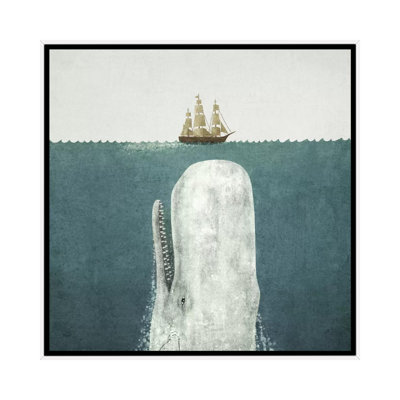 « white baleine », impression sur toile tendue