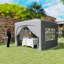 Outsunny 3 x 3(m) Pop Up Gazebo with Sides, Carry Bag, UPF50+-107770051