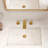 Widespread Bathroom Faucet 3 Hole, 2-handle Bathroom Sink Faucet with Drain Assembly-79598404