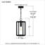 Mini-luminaire suspendu 1 lumière Roberval