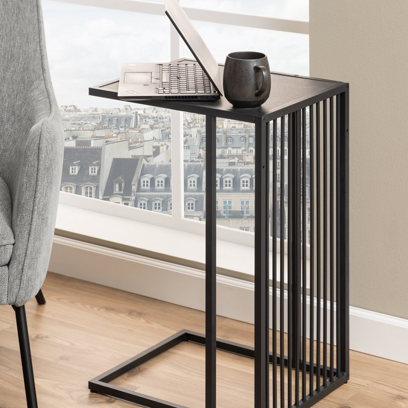 Nelita Glass Top End Table