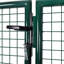 Barrière de clôture vidaXL en acier 118,1 x 39,4 po vert-85766898
