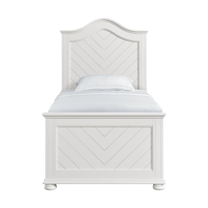 Schauer Twin Panel Bed In White