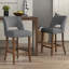 Upholstered Counter Stool With Solid Wood Legs Set Of 6-87925473-87925481