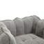 Fauteuil à billes souple avec mousse haute résilience, canapé carré confortable avec repose-pieds-1662795274