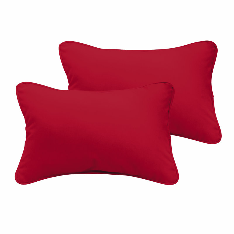 Outdoor Reversible Throw Pillow, 12" x 24"