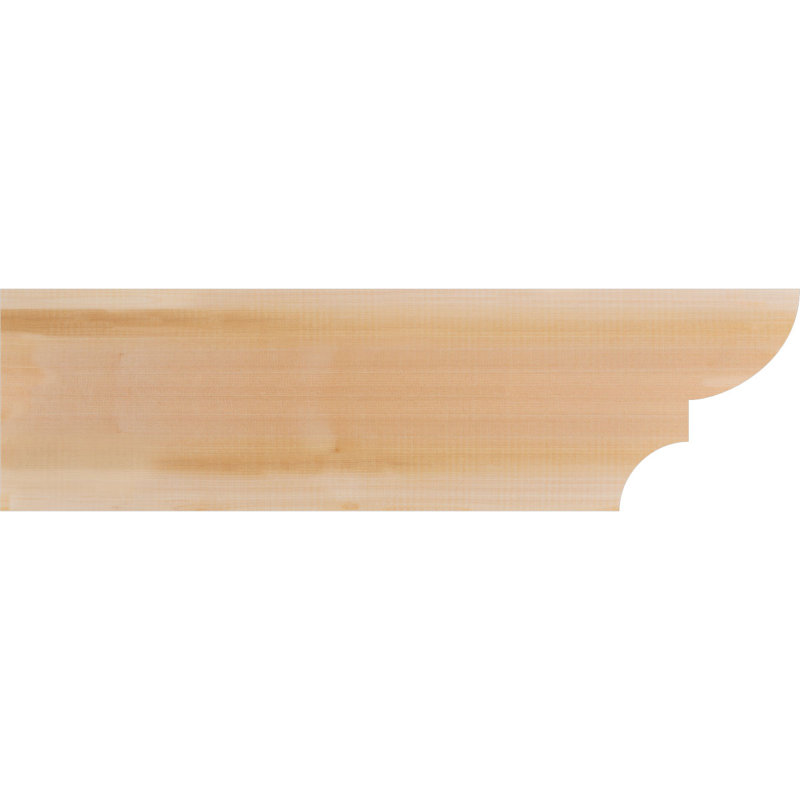 Queue de chevron lisse l 3 3 po x H 10 po x L 36 po, cèdre rouge de l'Ouest, Cèdre rouge, H 10 po x l 36 po x P 3,5 po