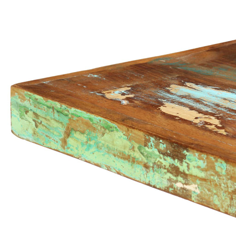 Table de salle à manger, Brun et bleu, L 63 po x l 60 po