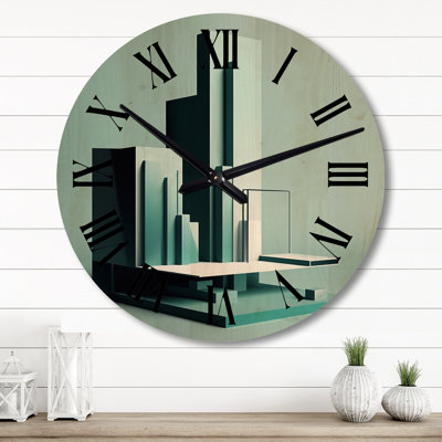 Randalynn Solid Wood Wall Clock