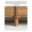 Commode en bois massif rustique, rangement multi-tiroirs