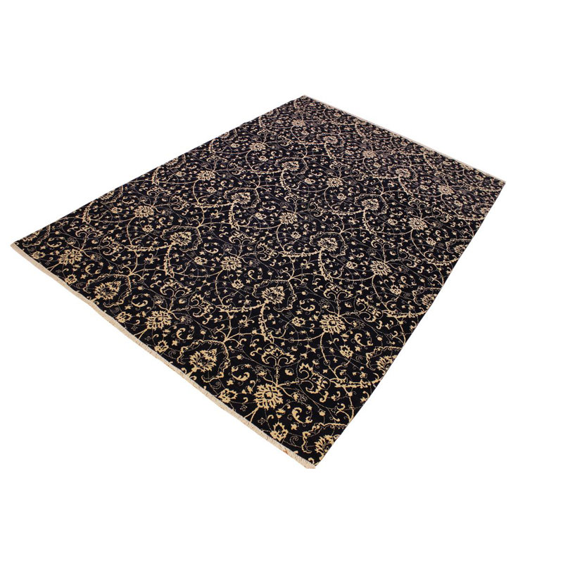 Tapis motif cachemire en laine noué à la main 10 pi x 14 pi 6 po Mitesh