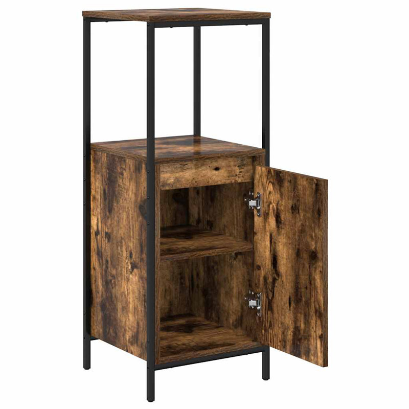 Bathroom Cabinet, Smoked Oak