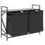 Laundry Basket 2 Compartments With Wheels-1760560663
