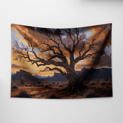 Southwestern Plants Mesquite Tree 168 Wall Tapestry