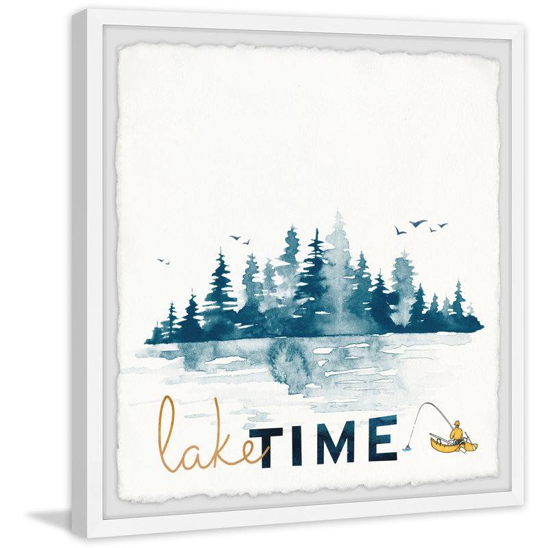 " Im On Lake Time ", 12" H x 12" W x 1" D
