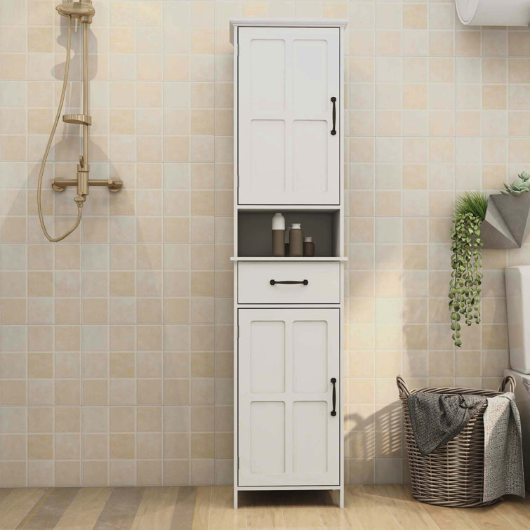 Ebern Designs Calianna Linen Tower Bathroom Cabinet & Reviews