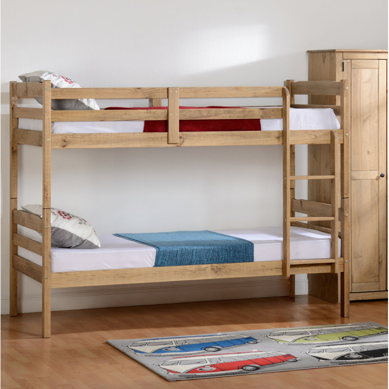Alfano Single (3') Standard Bunk Bed, Natural Wax