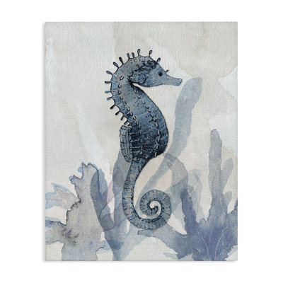 Hippocampe et impressions sur toile, conception par Susan Jill