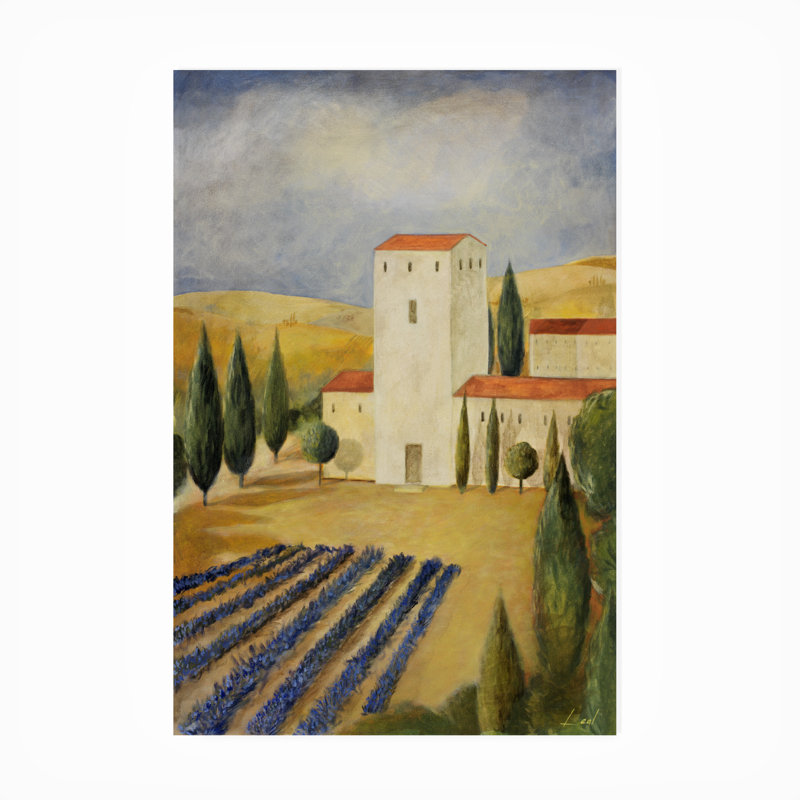 Toile d'extérieur Pablo Esteban «Tuscan Farm 1», H 32 po x l 22 po x P 1,5 po