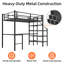 Lit mezzanine avec bureau intégré en forme de L, compartiments de rangement multiples, structure robuste, garde-corps continu pour économiser de l'espace et une utilisation silencieuse dans n'importe quelle pièce-1699655907