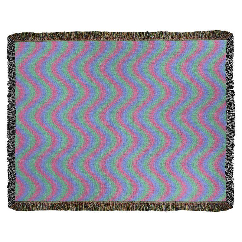 Couverture en coton tissée en coton culbuté, l 50 po x L 60 po