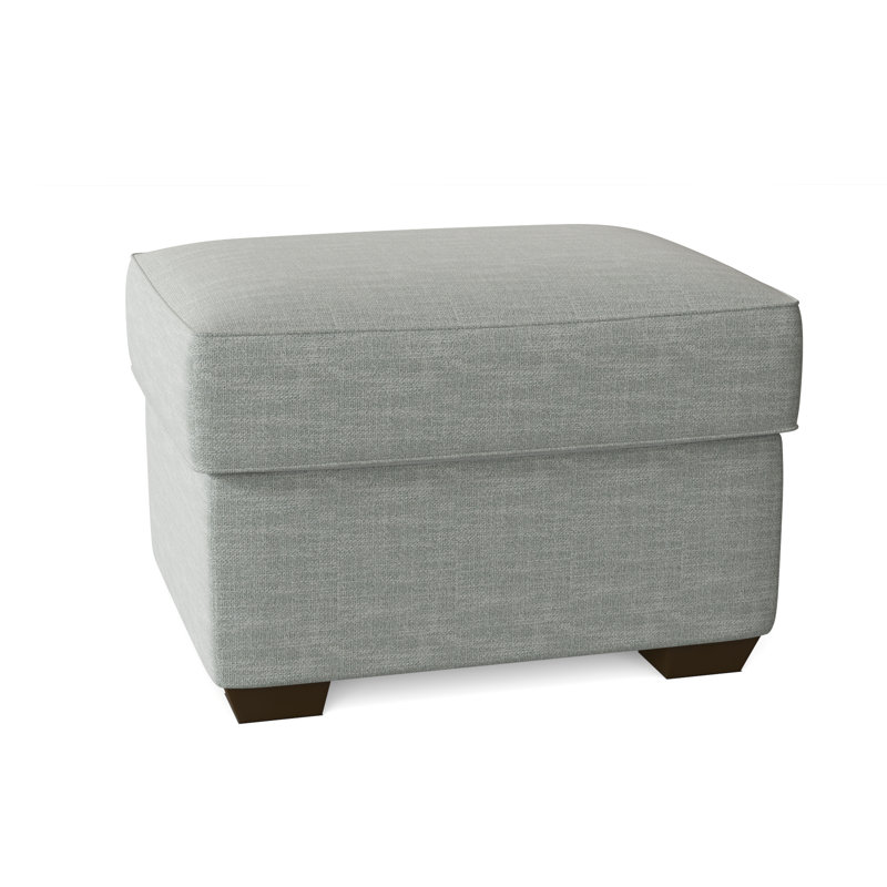 Gemi Upholstered Ottoman, Conversation Capri Basketweave