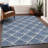 Premium Machine Washable Prisco Navy Rug-218352065