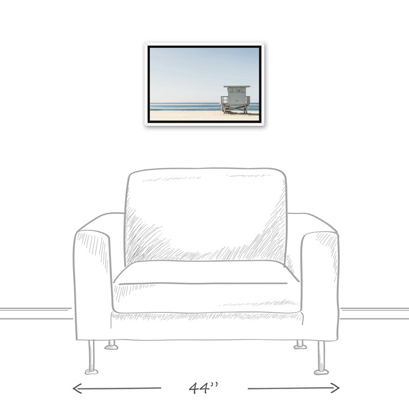 « the life guard », reproduction de photo sur toile encadrée