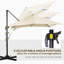 Brentton 245cm Cantilever Parasol-1400716525