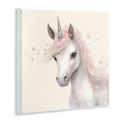 Plaque murale Fairy Unicorn Soft Petals, design by Creative Studio