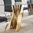 Merrimack 70.08'' Glass Top Metal Base Dining Table-456743314