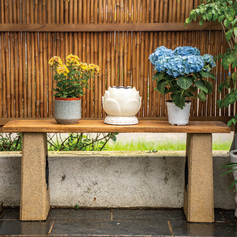Rangement pour bonsaï Garden, H 20,08 po x l 47,24 po x P 11,81 po, Brun
