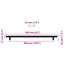 Metro Lane Cabinet Handles 5 Pcs Black 224 Mm Stainless Steel-719038303-719038291