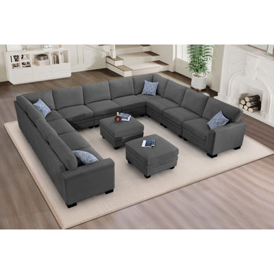 13Ps Corduroy Flexible Combination Sectional