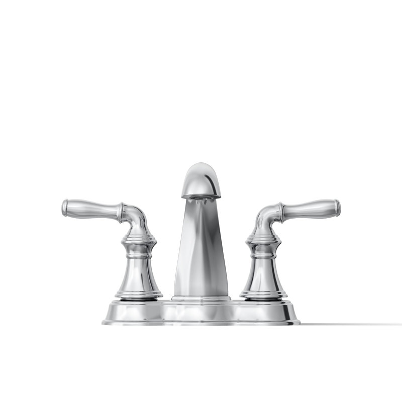 Robinet de salle de bain central de 1,2 gallon par minute Kohler Devonshire, Chrome poli, Sans bonde escamotable