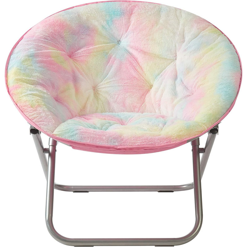 Giles Papasan Chair, Silver, Multicolor