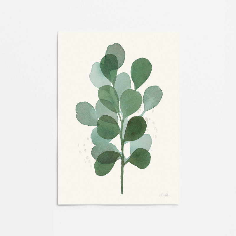 «Green Leaf Impressions I Print», H 20 po x l 16 po, Impression sans cadre