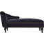 Chaise longue 58 pouces Velouris avec revêtement en velours et garniture cloutée