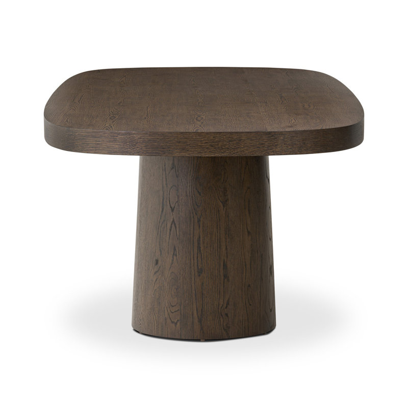 Valen Dining Table-Rustic Brown Oak Veneer