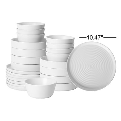Stone Lain Elica 24-Piece Dinnerware Set Stoneware