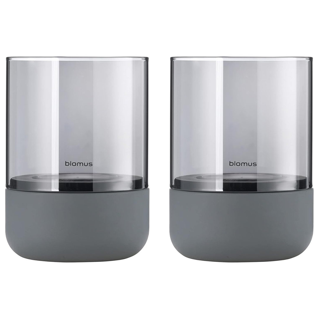 Blomus Set of 2 Calma Tealight Holder Extra Small - Grey