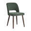  Ensemble de 4 chaises d'appoint rembourrées en chenille avec pieds en bois massif pour salle à manger-1147306441-1147306447