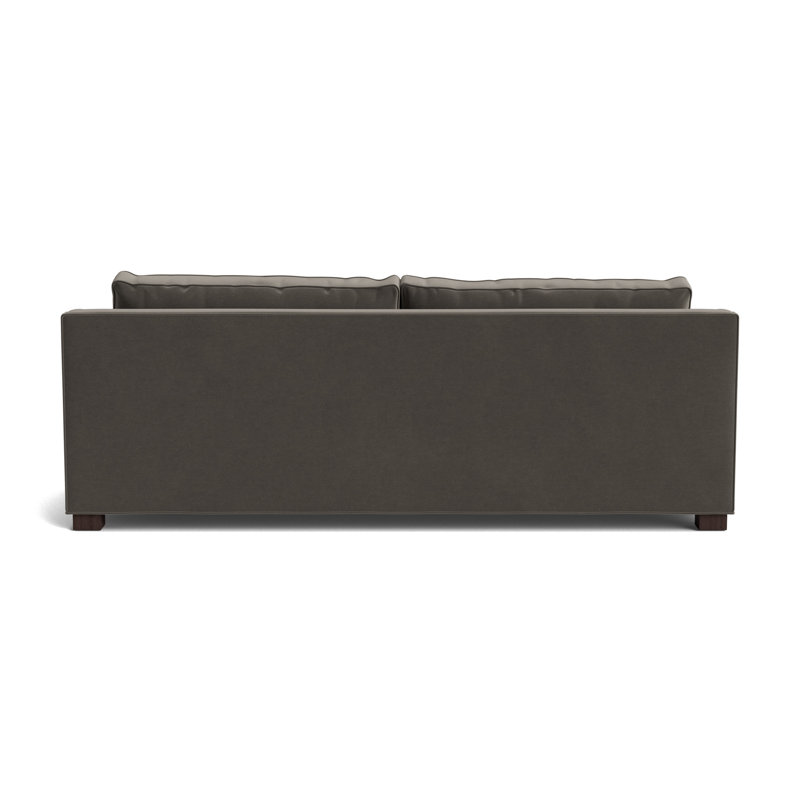 Keaton Slope No Nail 84 Sofa, Java, Performance Velvet - Graphite