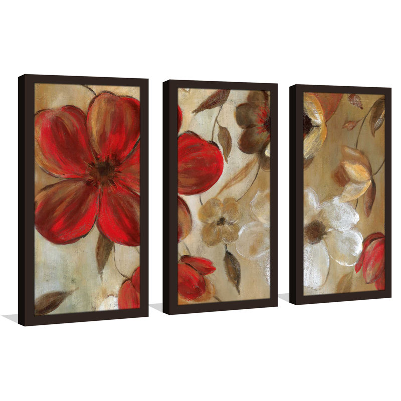 «Ready For Red I», reproduction de peinture à l'acrylique à multiples images, L 40,5 po x H 25,5 po x P 1 po