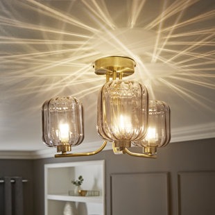 Amelie Glass Semi Flush Mount